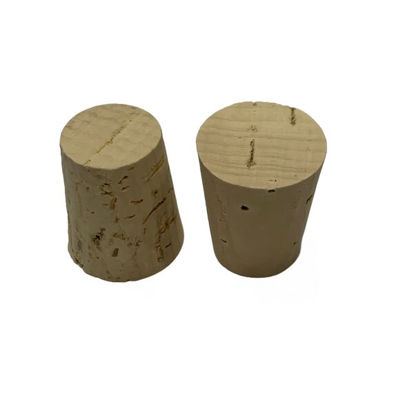 Natural cork tapered stoppers